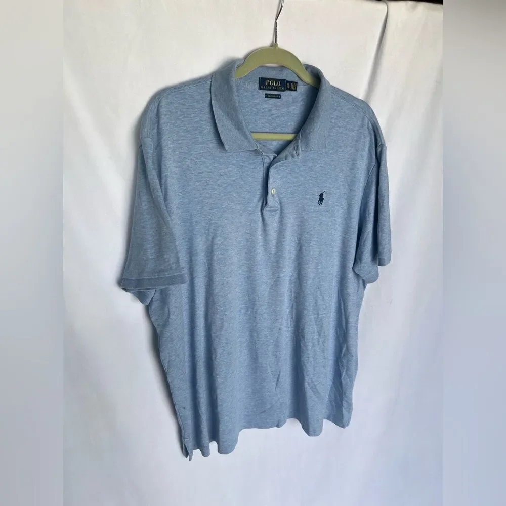 Polo Ralph Lauren classic fit short sleeve polo shirt size XL blue